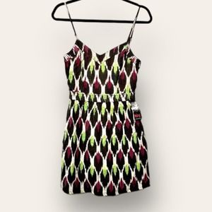 Lost Enterprises Retro Dress Womens Size 3 Pin Up Y2K Empire Waist Open Back